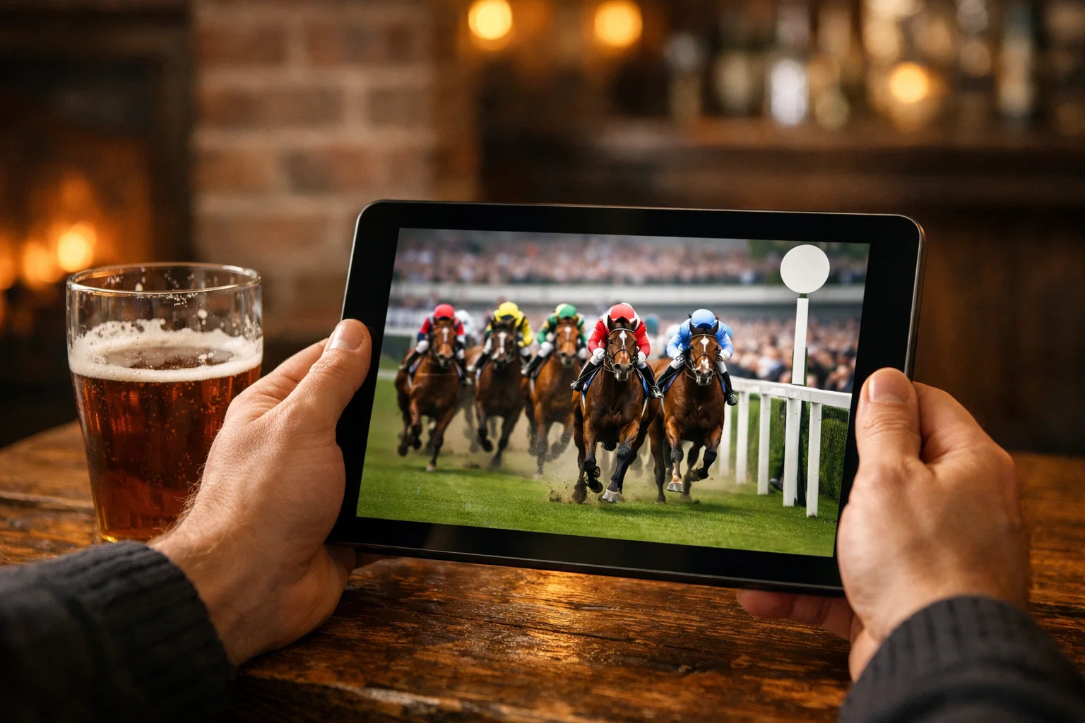Live streaming horse racing on mobile betting app