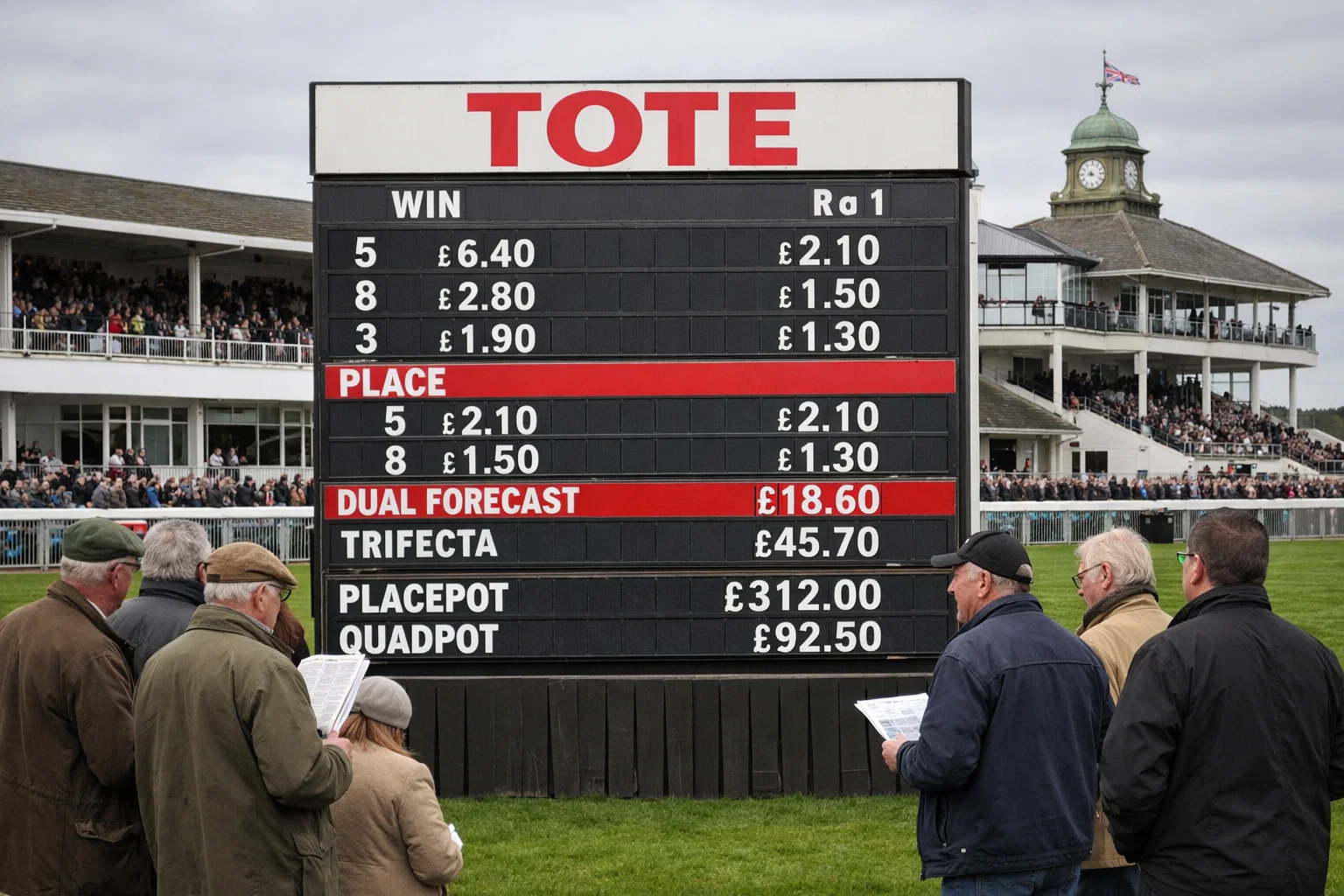 Tote pool betting on horse racing